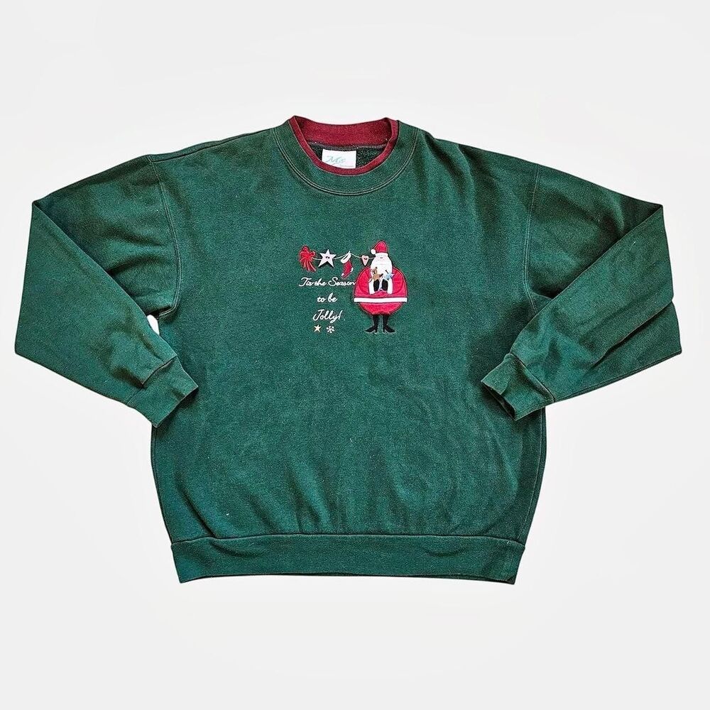 VTG M&C Sportswear Santa Christmas Sweatshirt